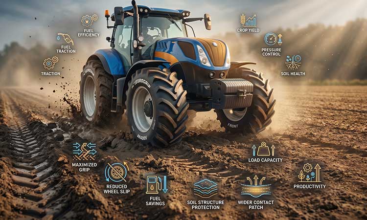 Why Adjusting Tractor Tyre Pressure Improves Field Productivity 4 Why Adjusting Tractor Tyre Pressure Improves Field Productivity